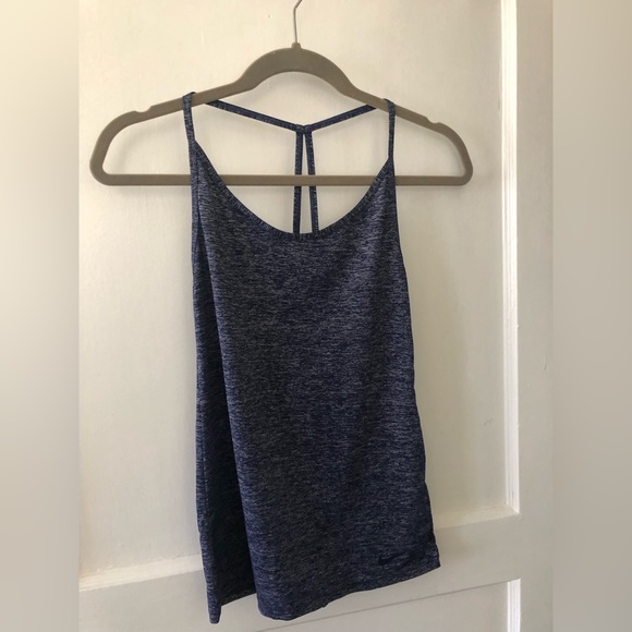 Nike- blue strappy workout top - Picture 1 of 3